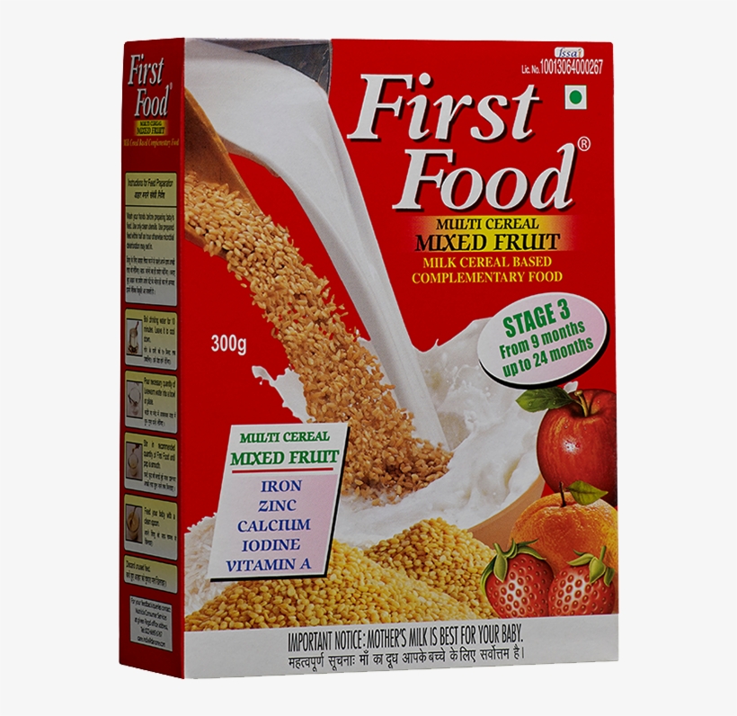 First Food Multi Cereal Mixed Fruit Stage 3 Refill - First Food, transparent png download
