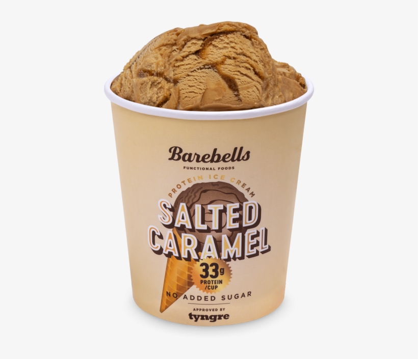 Salted Caramel Tub - Barebells Ice Cream, transparent png download