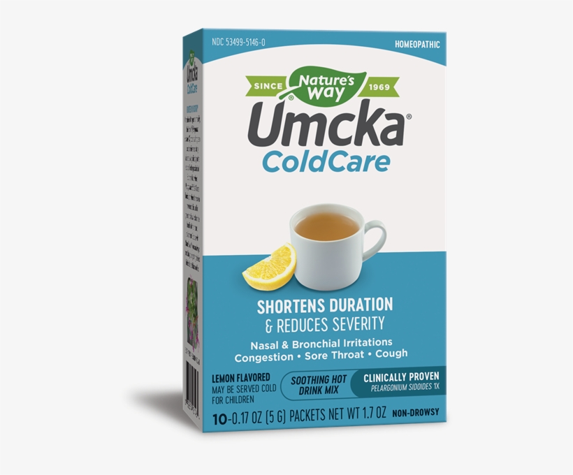 Umcka Coldcare Soothing Hot Drink Lemon - Nature's Way - Umcka Cold Care Soothing Hot Drink Lemon, transparent png download