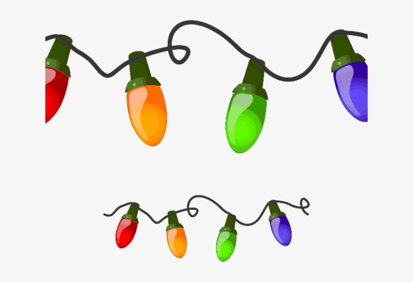 Free Clipart Holiday - Christmas Lights On A String, transparent png download