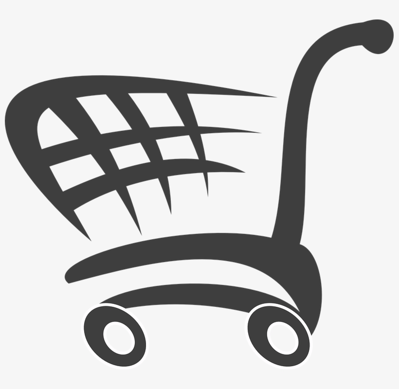 Shopping Cart Ttp Clip Art At Clker - Shopping Cart Shower Curtain, transparent png download