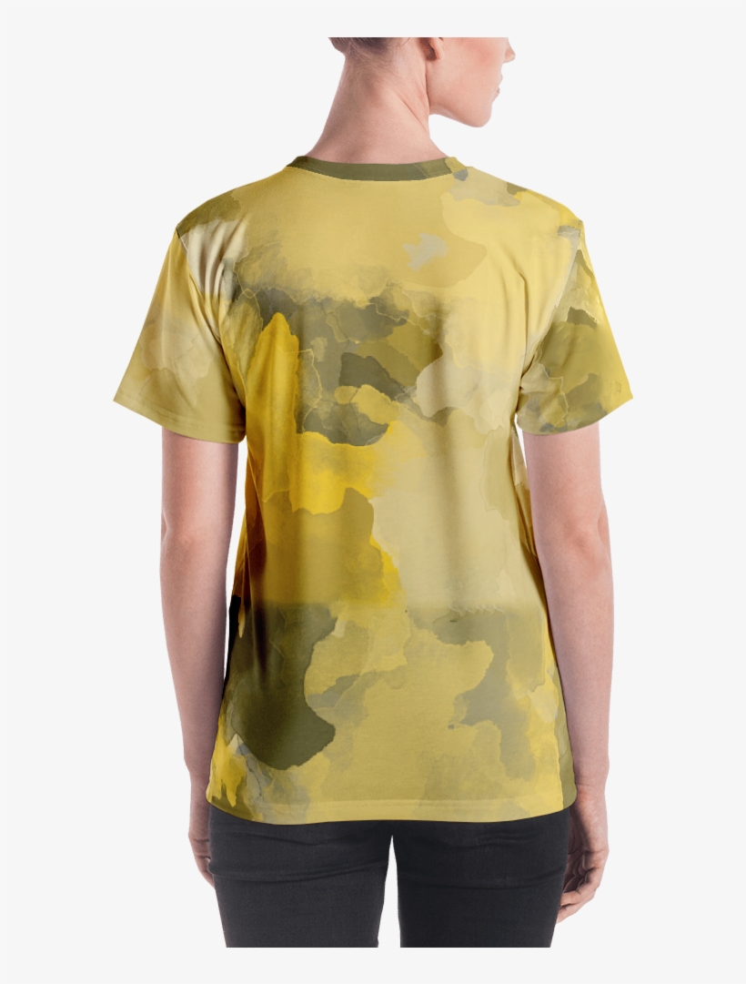 Yellow Orche Watercolor Women's T Shirt T Shirt Zazuze - Tribal Women's, transparent png download