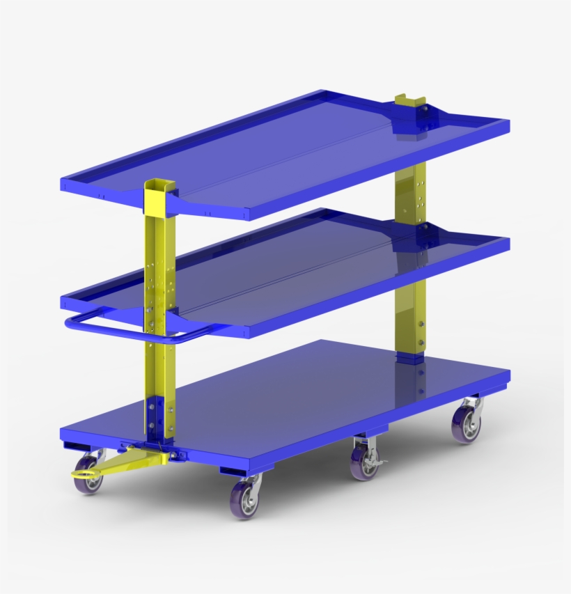 Cantilevered Large Item Cart, transparent png download
