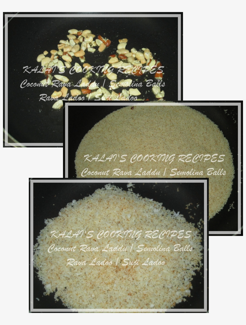 Steps To Make Coconut Rava Laddu - Beige, transparent png download