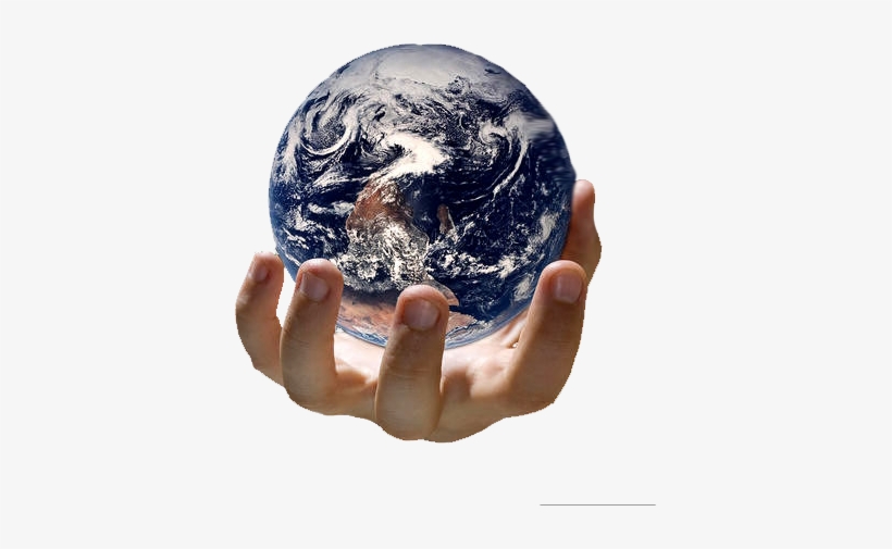 Hand Holding Globe - Hand Holding The Globe, transparent png download