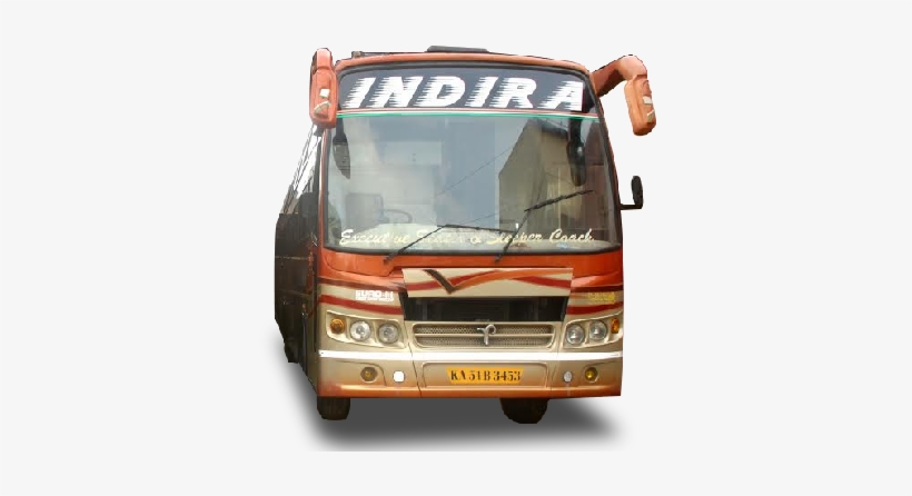 Bus - Indira Travels Pondicherry, transparent png download