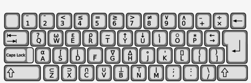 Transparent Library Demonstrating The Apl Programming - Apl Keyboard, transparent png download