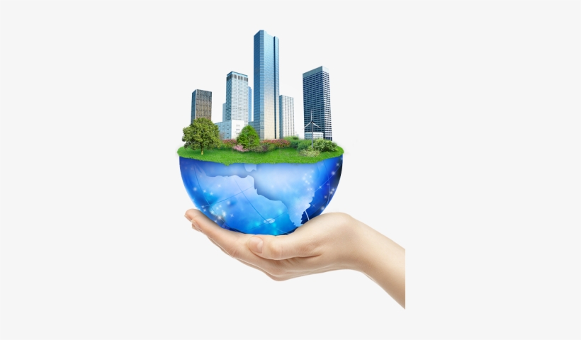 Hand And Globe - Globe, transparent png download