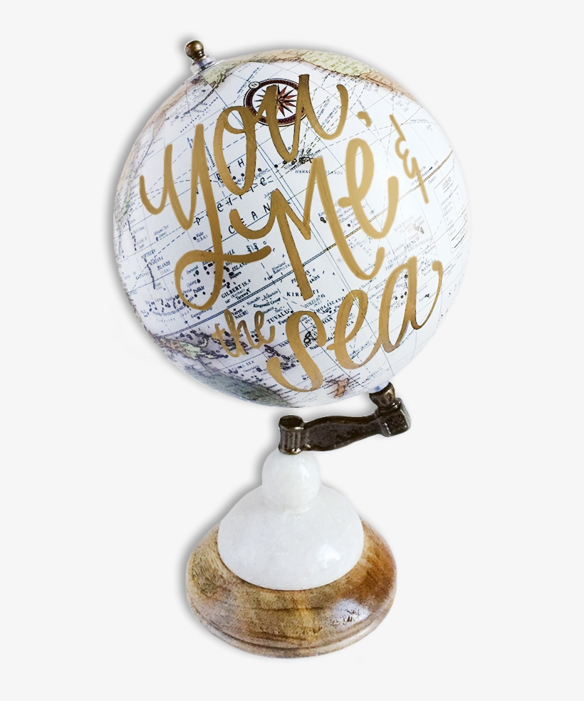 "you, Me And The Sea" Globe - Balloon, transparent png download