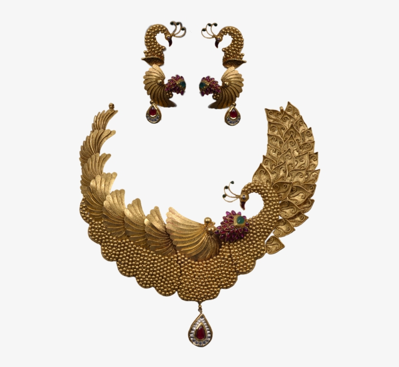 The South Indian Bridal Jewellery Is Typically Pure - Indian Wedding Clothes, transparent png download