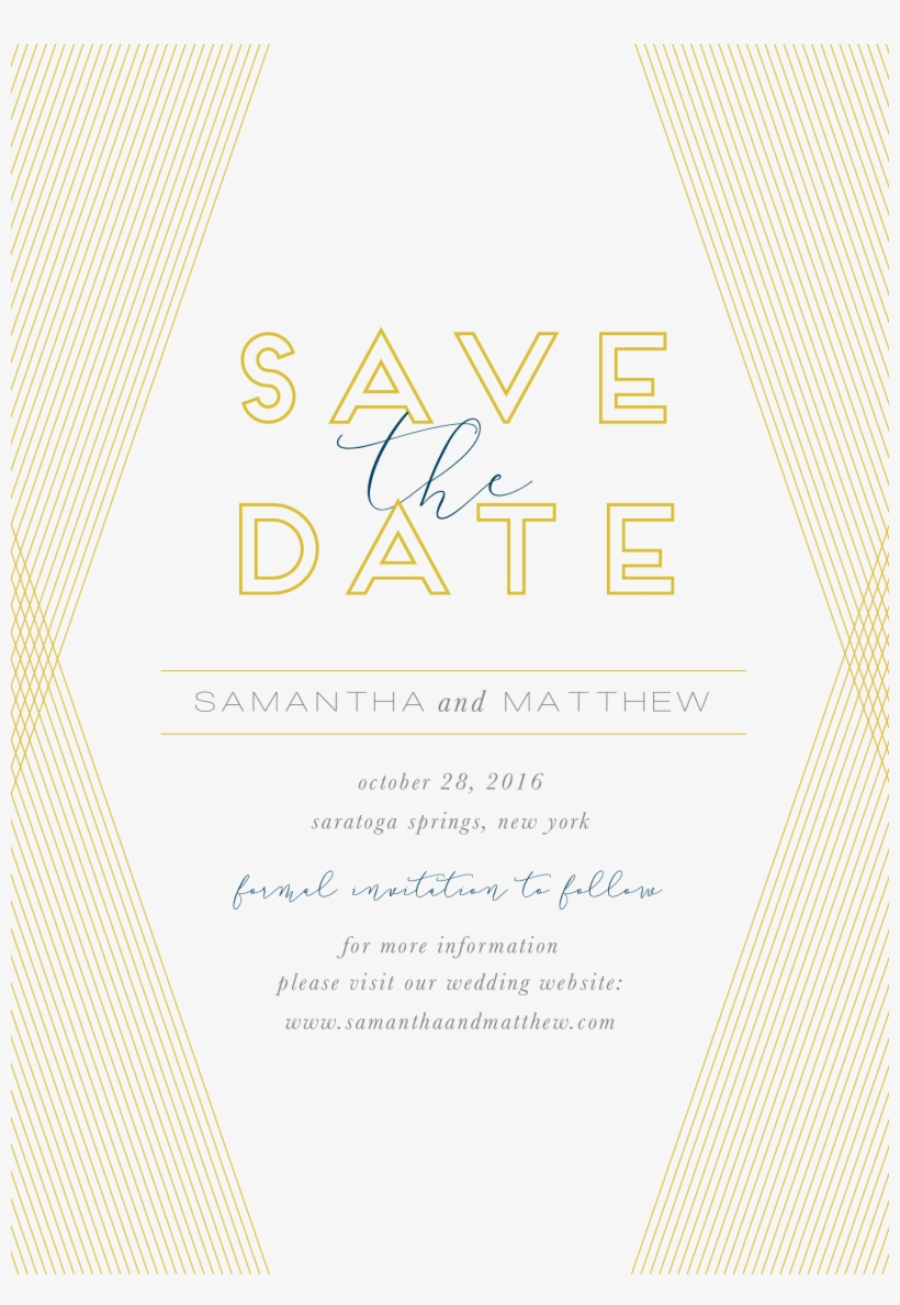 Non Photo Save The Dates, Save The Dates, Wedding Save - Triangle, transparent png download