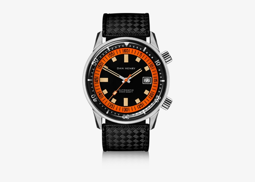 1970 Automatic Diver Compressor - Dan Henry 1970 Orange Watch, transparent png download