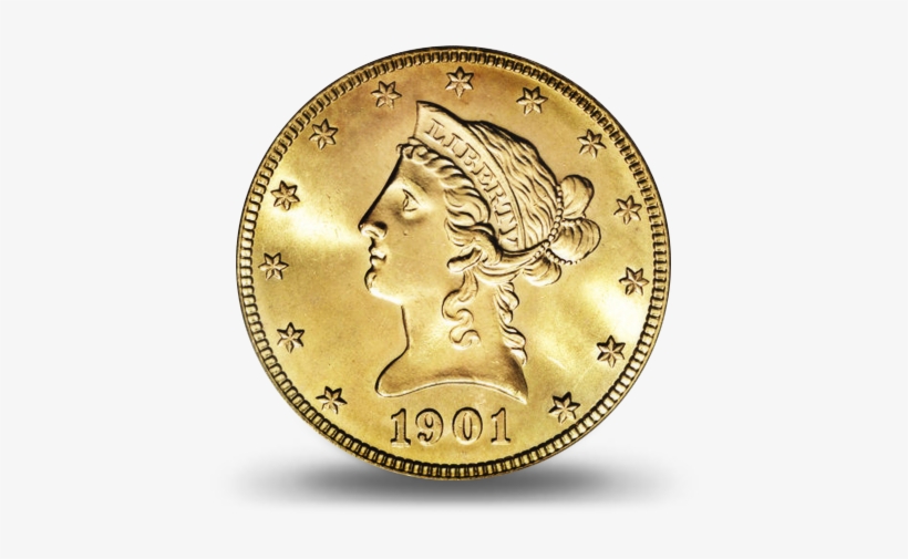 $10 Gold Liberty $5 Liberty Coins - Gold, transparent png download