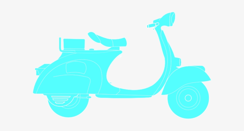 Turquoise Scooter Svg Clip Arts 600 X 362 Px, transparent png download