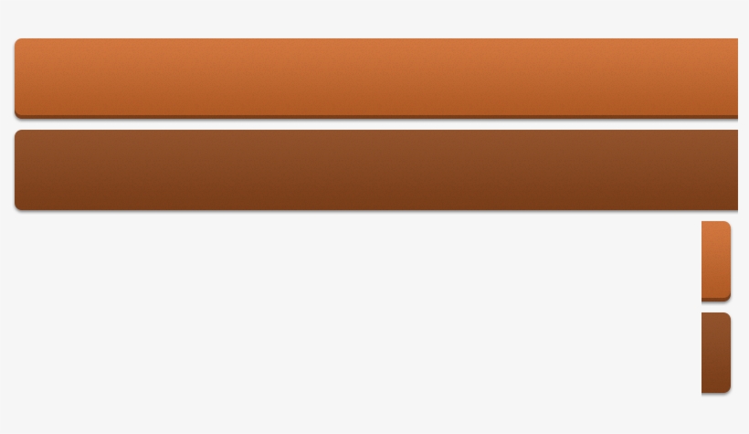 Button Large Orange @2x - Bronze, transparent png download