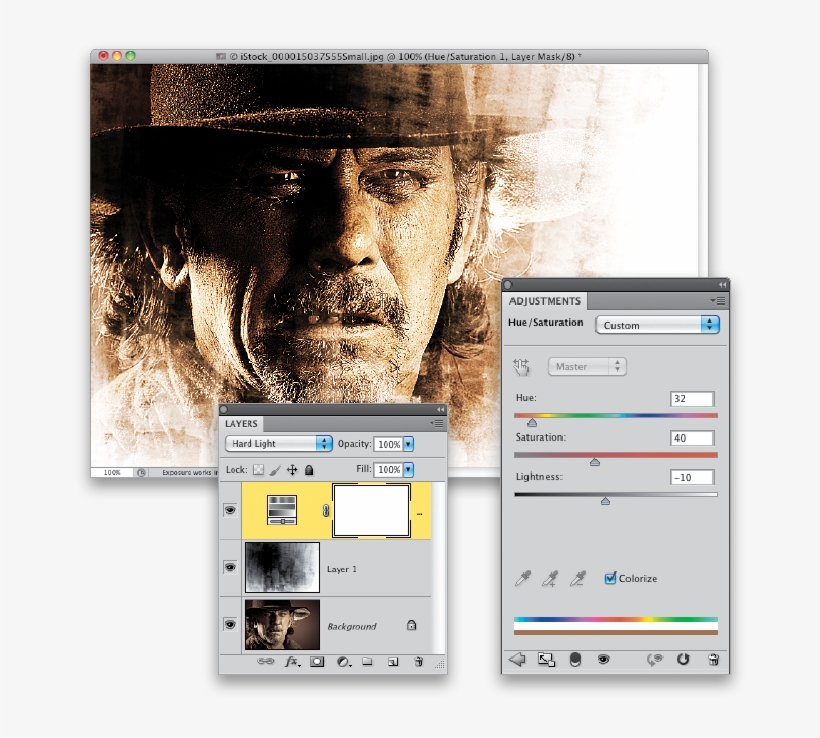 Gritty Texture Effect In Photoshop - Design, transparent png download