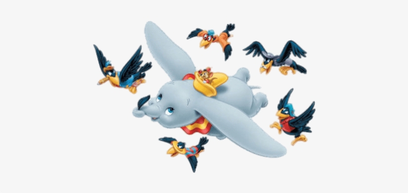 Dumbo Flying With Birds Png - Live Action Dumbo Locations, transparent png download