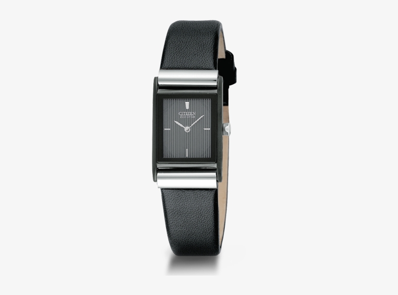 Picture Of Ladies' Strap By Citizen Eco-drive - Ladies Watches With Black Strap, transparent png download