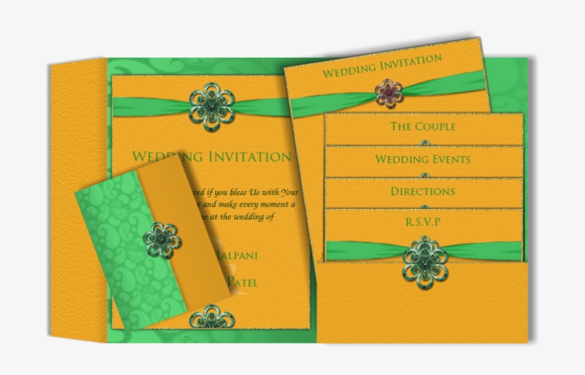 All Pocket Fold Email Wedding Card Template Designs - Wedding Invitation, transparent png download