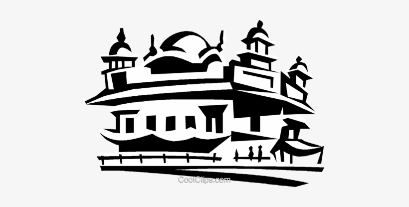 Golden Temple, Amritsar, Punjab Royalty Free Vector - Golden Temple Amritsar Vector, transparent png download