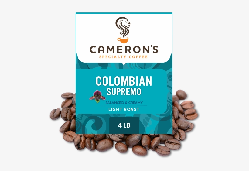 Colombian Supremo Coffee 4 Lb Whole Bean - Cameron's Coffee Velvet Moon, transparent png download