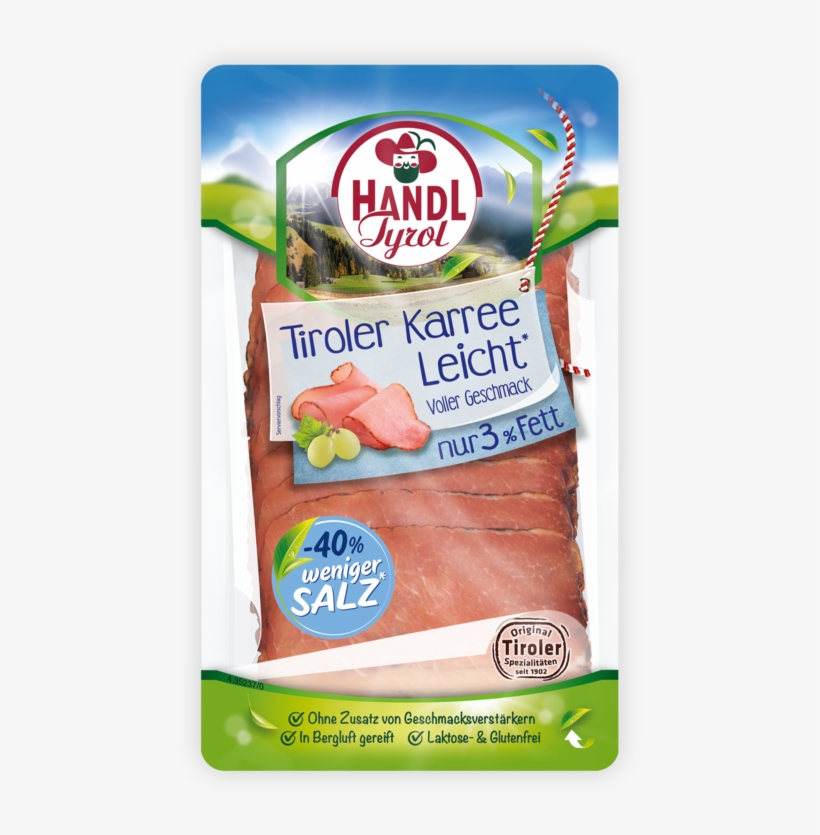 Tyrolean Loin Light 3% Fat Less Salt 70g Handl Tyrol - Handl Tyrol Handl Tiroler Schinken Leicht 70g, transparent png download