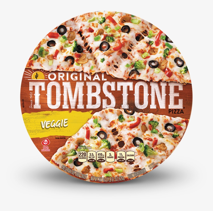 Original Tombstone Veggie Pizza - Tombstone Veggie Pizza, transparent png download