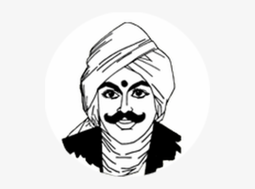 Download Outline Picture Of Bharathiyar - HD Transparent PNG - NicePNG.com
