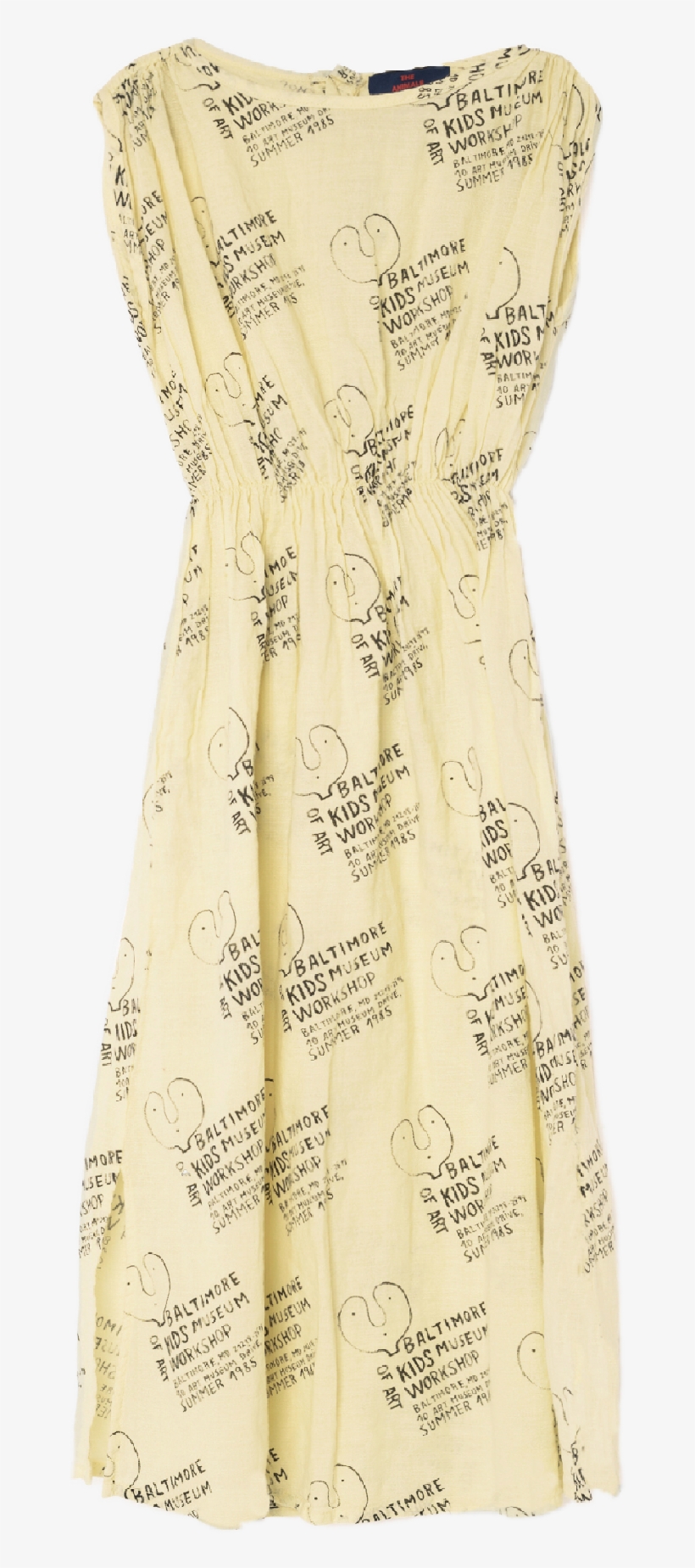 The Animals Observatory Marten Girl's Dress In Soft - Animals Observatory Marten Kids Dress / Soft Yellow, transparent png download