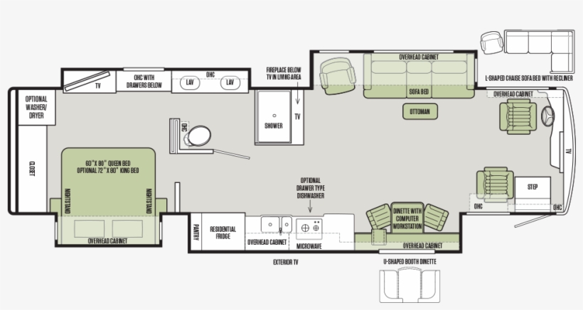Floor Plan 37ap - Recreational Vehicle, transparent png download