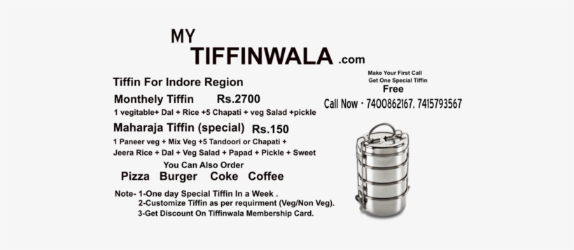 Tiffin Center In Indore Food Is Best Just Try - Tiffin Center In Indore, transparent png download