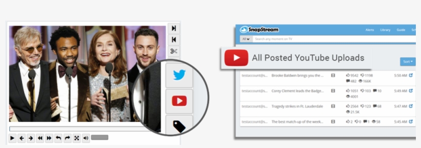 Quickly Share Tv Clips And Recordings To Youtube With - Web Page, transparent png download
