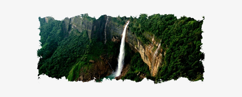 Noh Kalikai Water Falls - Nohkalikai Falls, transparent png download