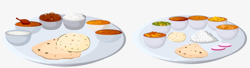 The Great Indian Thali - Indian Cuisine, transparent png download