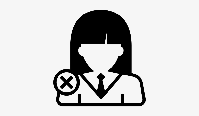 School Girl User Delete Button Vector - Boton Agregar Usuario Png, transparent png download