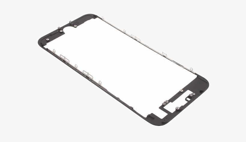Iphone 7 Black Lcd Supporting Frame Bezel - Smartphone, transparent png download