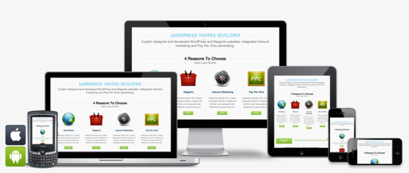 How Responsive Web Design Impacts Best Responsive Wordpress - Responsive Design Computers Transparent, transparent png download