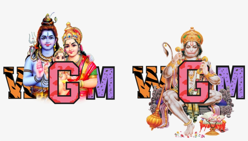 The Wgm With Various Hindu Gods And Goddesses - Monkey, transparent png download
