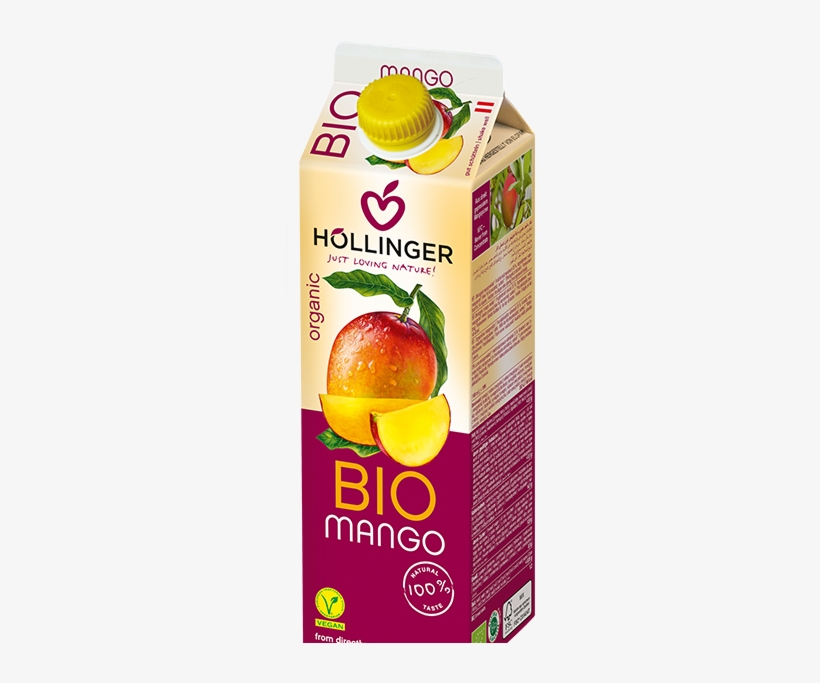 Tetrapak 1l Mango En - Hollinger Juice Organic Mango Juice 1 Litre (1000ml), transparent png download