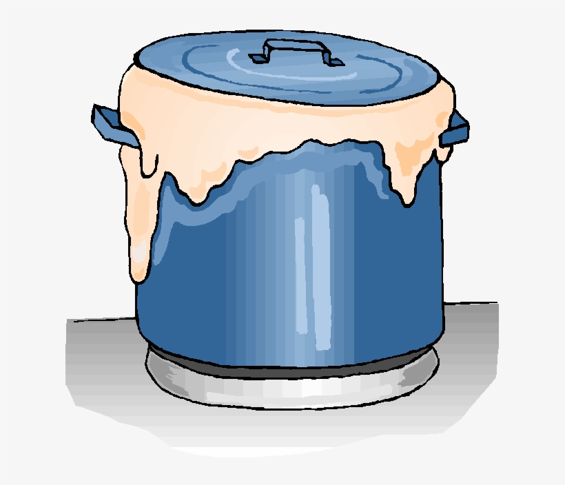 Families Living Well - Pot Boiling Over Clipart, transparent png download