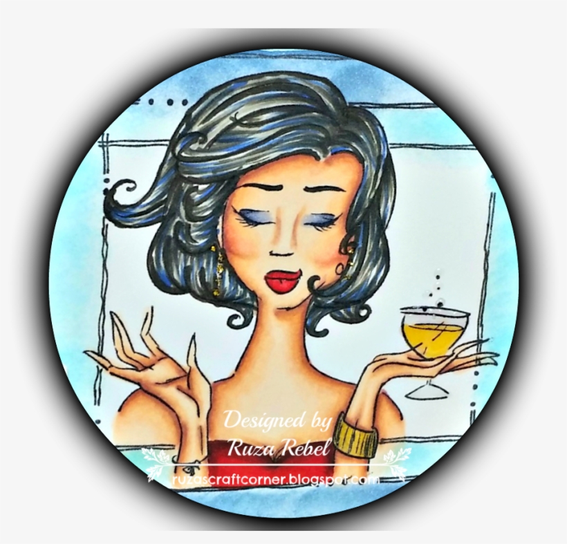 I Added A Darker Blue Distress Ink Around The Edges - Beer, transparent png download