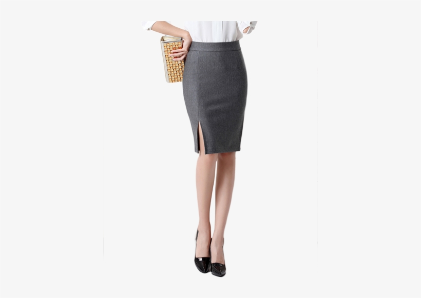 Ladies High Waist Pencil Skirt Royalty Free Stock - Canchic.com With Magic Pc Hair Lady Band Roller Tool, transparent png download