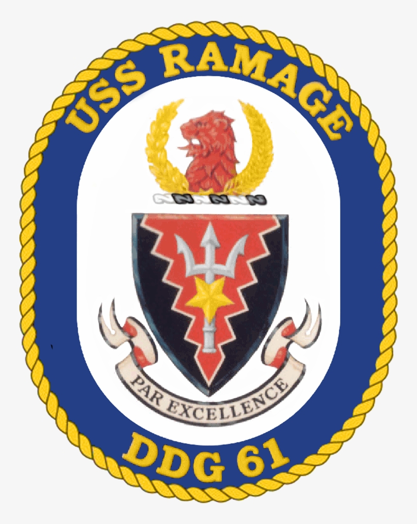 Uss Ramage Crest - Uss Ramage Ddg61, transparent png download