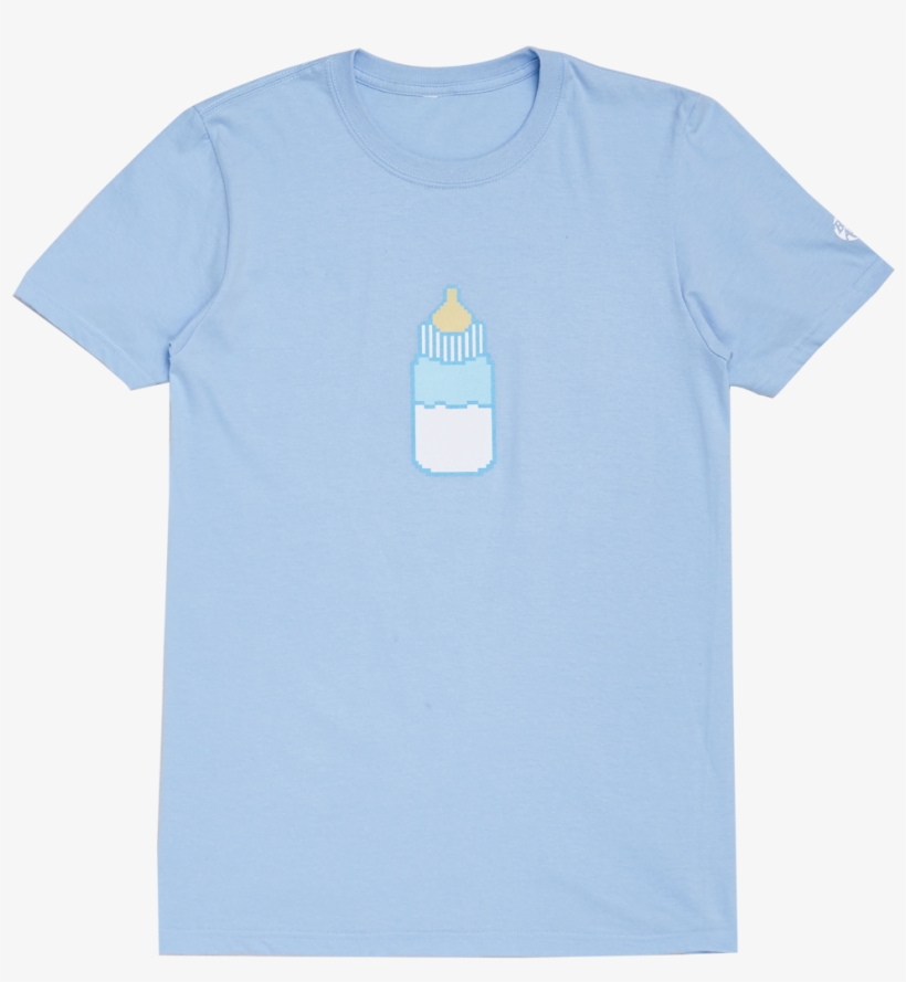 Bottle Tee - Baby Blue - T-shirt, transparent png download