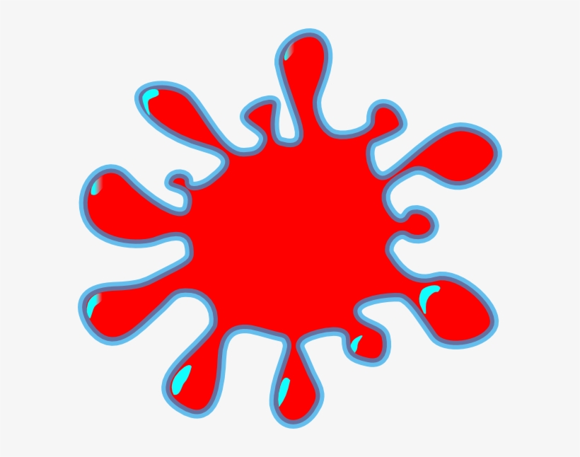 Picture Free Stock Red Clip Art At Clker Com Vector - Splash Clip Art, transparent png download