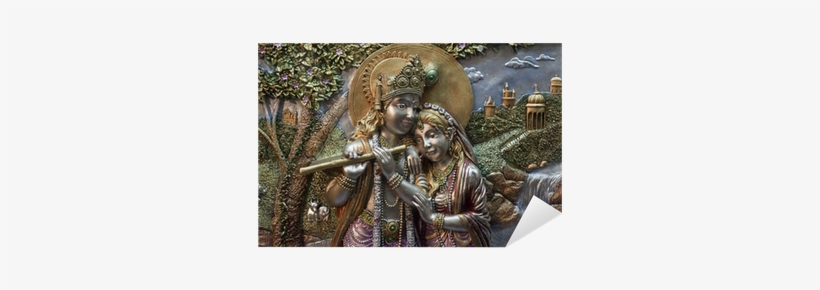 Radha Krishna Png Download - Radha Krishna Wall Murals, transparent png download