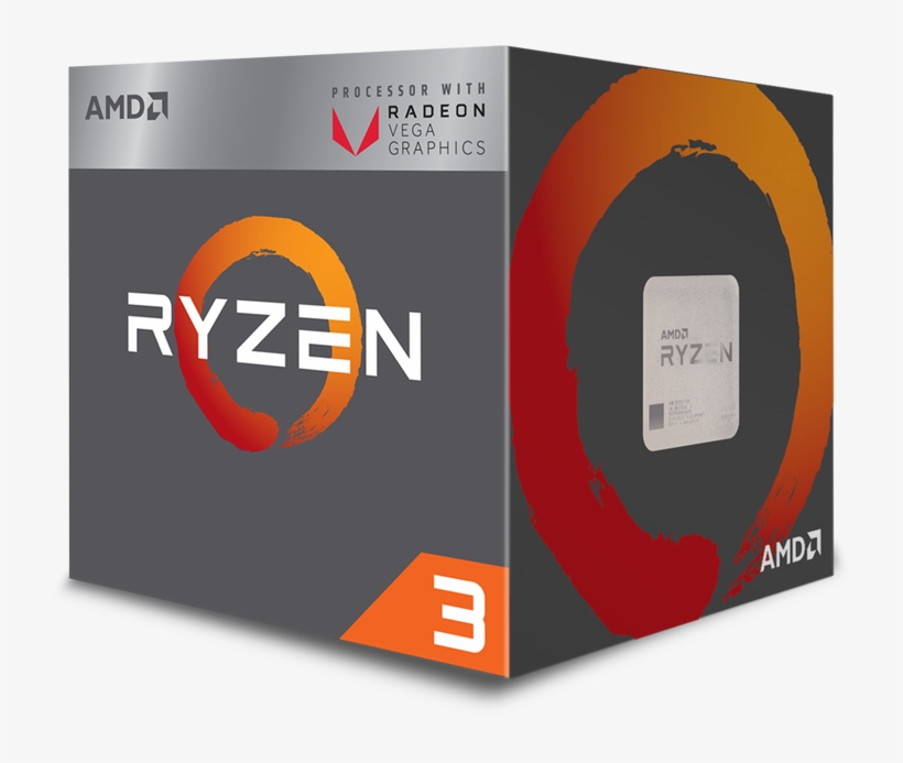 Amd Ryzen3 Vega Pib - Amd Ryzen 3 1200 4-core 3.1 Ghz (3.4 Ghz Turbo) Socket, transparent png download