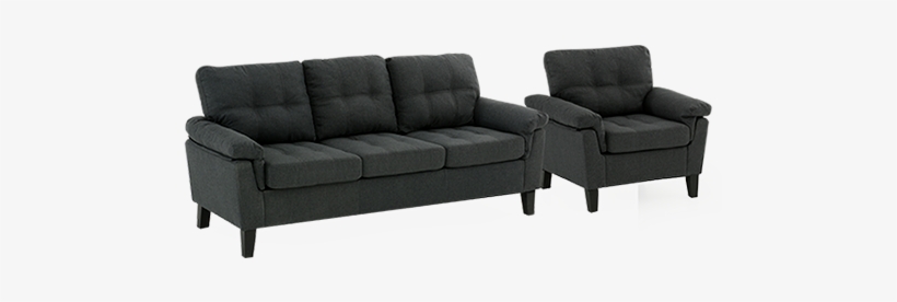 Image For Fabric Sofa And Armchair Set - Couch, transparent png download