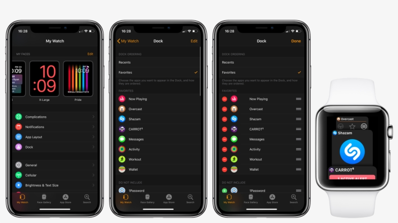 How To Customize The Dock - Apple Watch, transparent png download