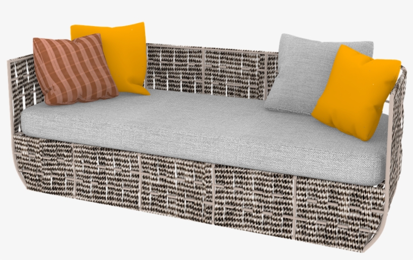 Sofa, 3d, Render, Room, Interior, Furniture, Wood - Couch, transparent png download